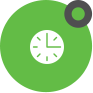 Clock icon green