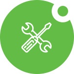 Computer support services icon